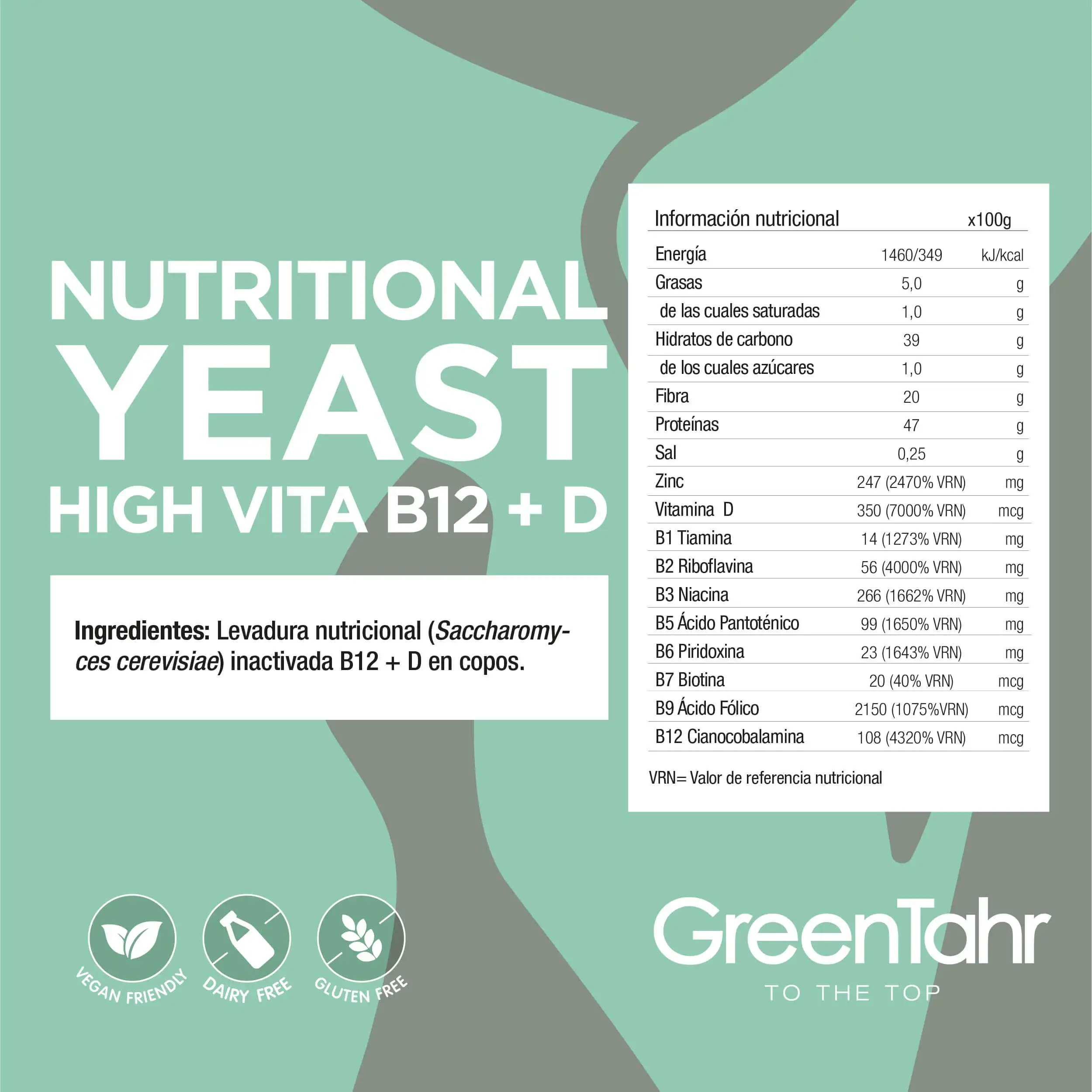 Levadura nutricional inactiva B12+D - Imagen 3