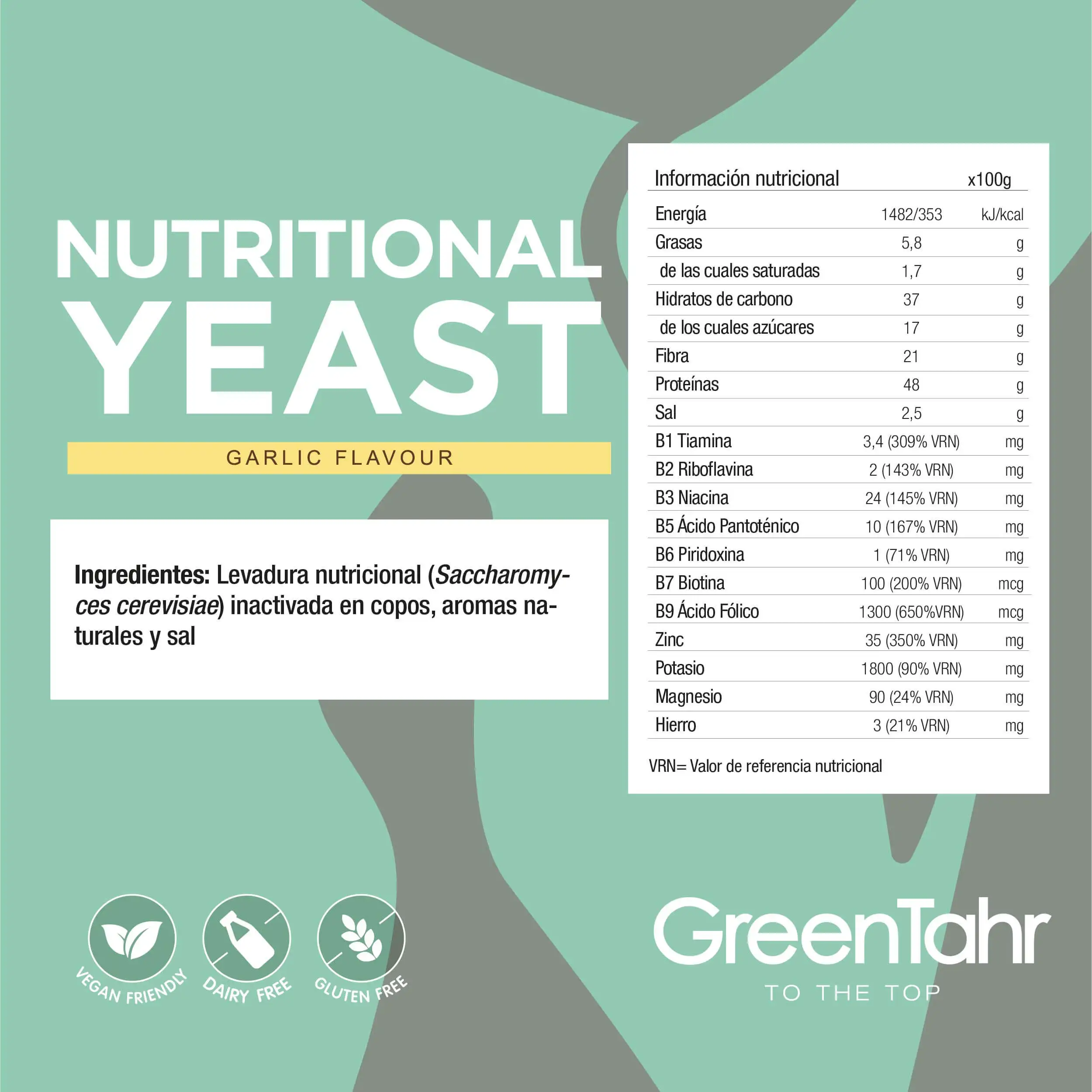 Levadura nutricional inactiva sabor ajo - Imagen 3