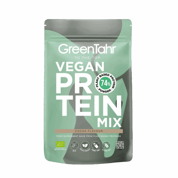 ORG. VEGAN PROTEIN MIX 74% Cacao: (750 g) XXL Pack GT 8436565926387