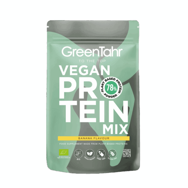 ORG. VEGAN PROTEIN MIX 78% banana: (750 g) XXL Pack GT 8436565926523