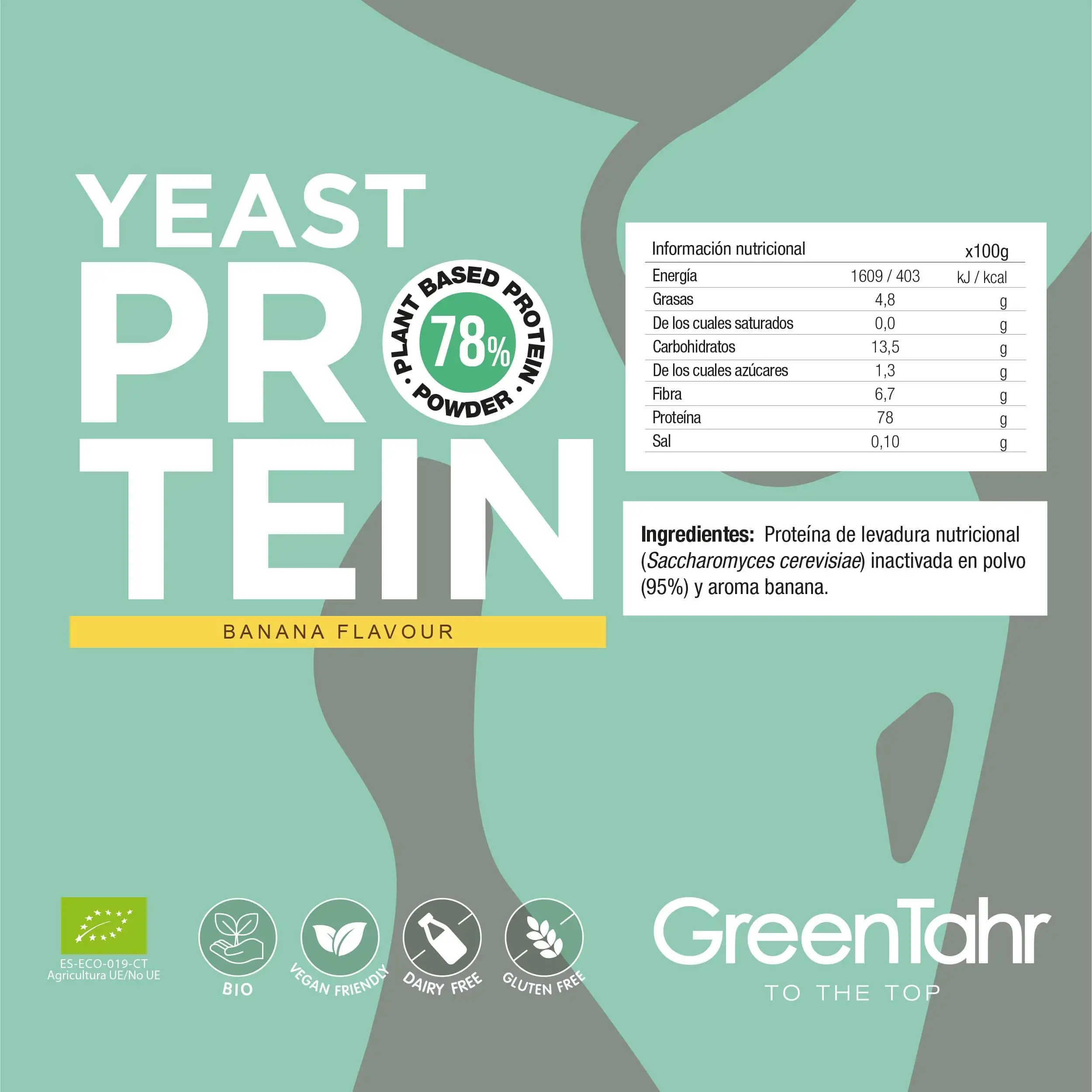 Proteína de levadura nutricional sabor banana - Imagen 3